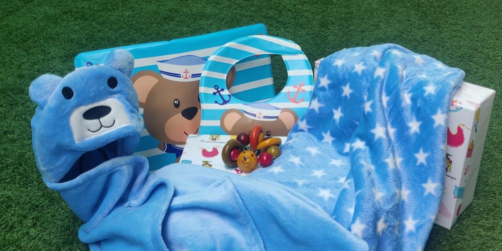 Enchanting baby hamper for a baby boy